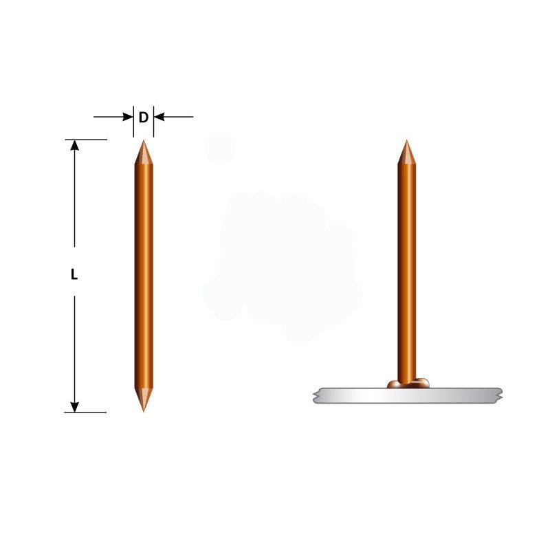 Double Pointed Weld Pin